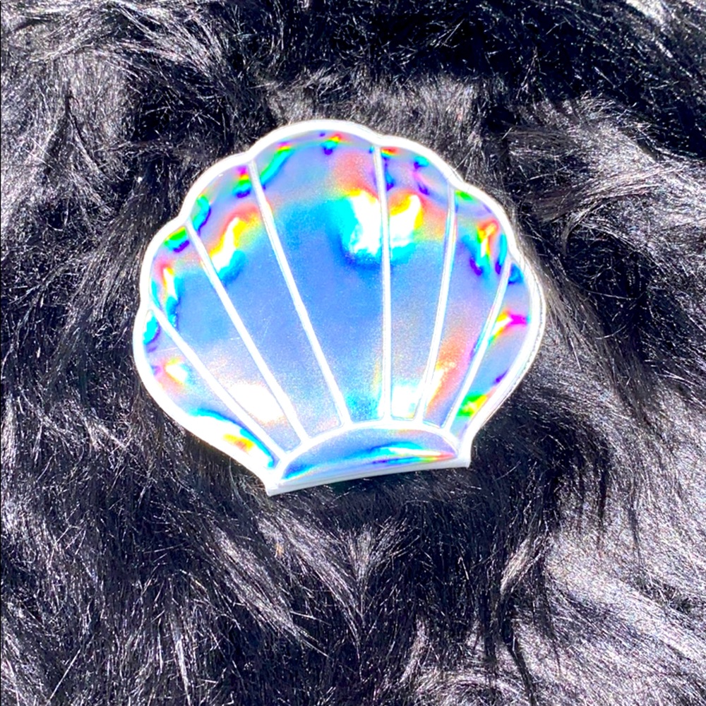 Silver Mermaid Pocket Mirror